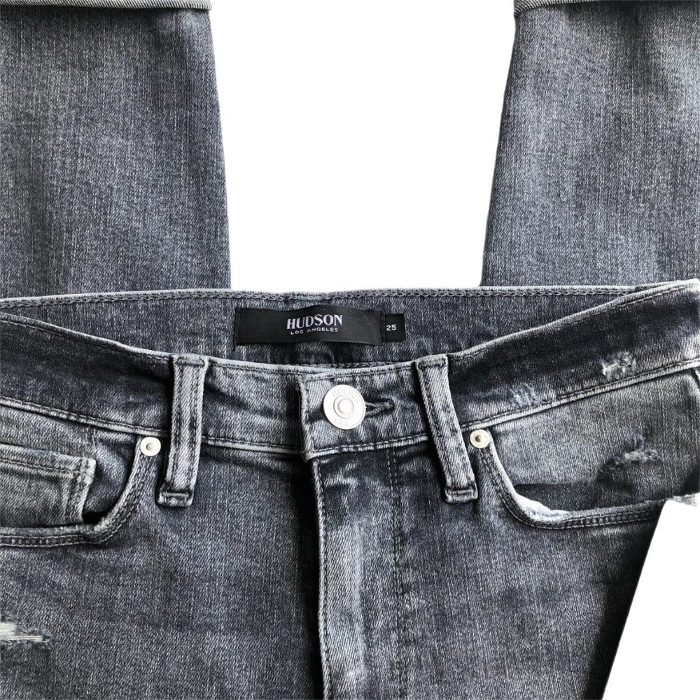 Hudson Barbara High Waist Super Skinny Crop Jeans - Picture 5 of 7